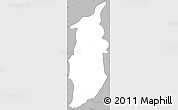 Gray Simple Map of Golan