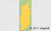 Savanna Style Simple Map of Golan
