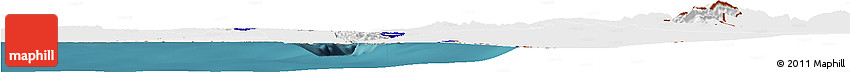 Flag Horizon Map of Israel, single color outside, satellite sea