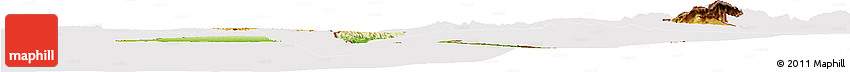 Physical Horizon Map of Israel, cropped outside