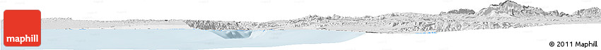 Silver Style Horizon Map of Israel