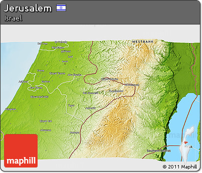 Physical 3D Map of Jerusalem