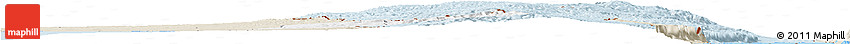 Classic Style Horizon Map of Jerusalem