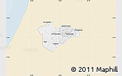 Classic Style Map of Jerusalem, single color outside