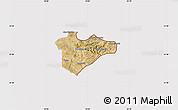 Satellite Map of Jerusalem, cropped outside