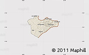 Shaded Relief Map of Jerusalem, cropped outside