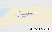 Classic Style Panoramic Map of Jerusalem, single color outside