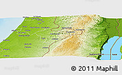 Physical Panoramic Map of Jerusalem