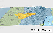 Savanna Style Panoramic Map of Jerusalem