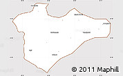 Classic Style Simple Map of Jerusalem, cropped outside