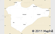 Classic Style Simple Map of Jerusalem, single color outside