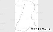 Blank Simple Map of Tel Aviv, cropped outside, no labels