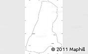 Blank Simple Map of Tel Aviv, cropped outside