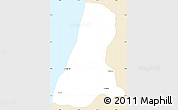 Classic Style Simple Map of Tel Aviv, single color outside