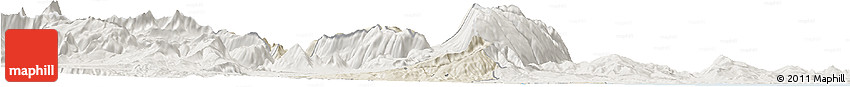 Shaded Relief Horizon Map of Pescara, lighten Shaded Relief Horizon Map of Pescara, lighten