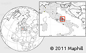 Blank Location Map of Pescara, highlighted country, highlighted parent region