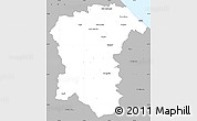 Gray Simple Map of Pescara