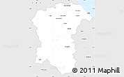 Silver Style Simple Map of Pescara