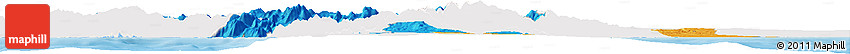 Political Horizon Map of Basilicata, single color outside