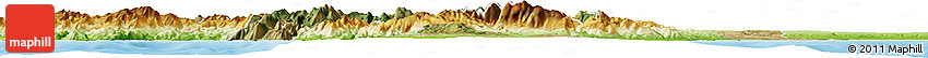 Satellite Horizon Map of Basilicata, physical outside