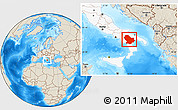 Shaded Relief Location Map of Basilicata, highlighted country