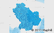 Political Shades Map of Basilicata, single color outside