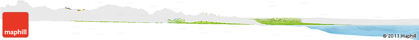 Physical Horizon Map of Matera, single color outside