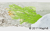 Physical Panoramic Map of Matera, lighten, semi-desaturated