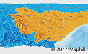 Political Panoramic Map of Matera