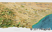 Satellite Panoramic Map of Matera