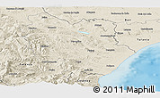 Shaded Relief Panoramic Map of Matera