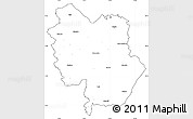 Blank Simple Map of Matera, cropped outside