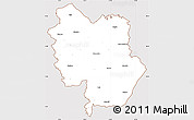 Classic Style Simple Map of Matera, cropped outside