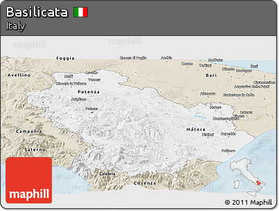 Classic Style Panoramic Map of Basilicata