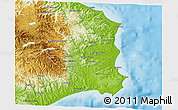 Physical 3D Map of Crotone