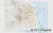 Shaded Relief 3D Map of Crotone, lighten