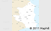 Classic Style Simple Map of Crotone