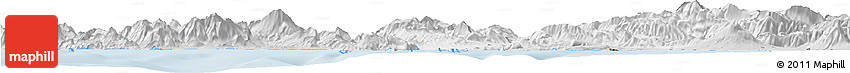 Silver Style Horizon Map of Caserta
