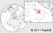 Blank Location Map of Caserta