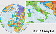 Political Location Map of Caserta