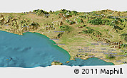 Satellite Panoramic Map of Caserta