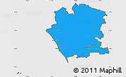 Political Simple Map of Caserta, cropped outside
