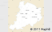 Classic Style Simple Map of Bologna, single color outside