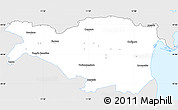 Silver Style Simple Map of Ferrara, single color outside