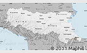 Gray Map of Emilia-Romagna