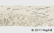 Shaded Relief Panoramic Map of Piacenza
