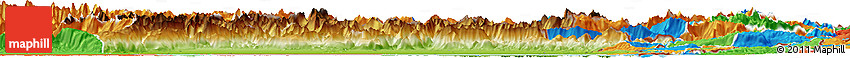 Physical Horizon Map of Friuli-Venezia Giulia, political outside