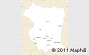 Classic Style Simple Map of Pordenone, single color outside