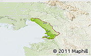 Physical 3D Map of Trieste, lighten