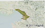 Satellite 3D Map of Trieste, lighten